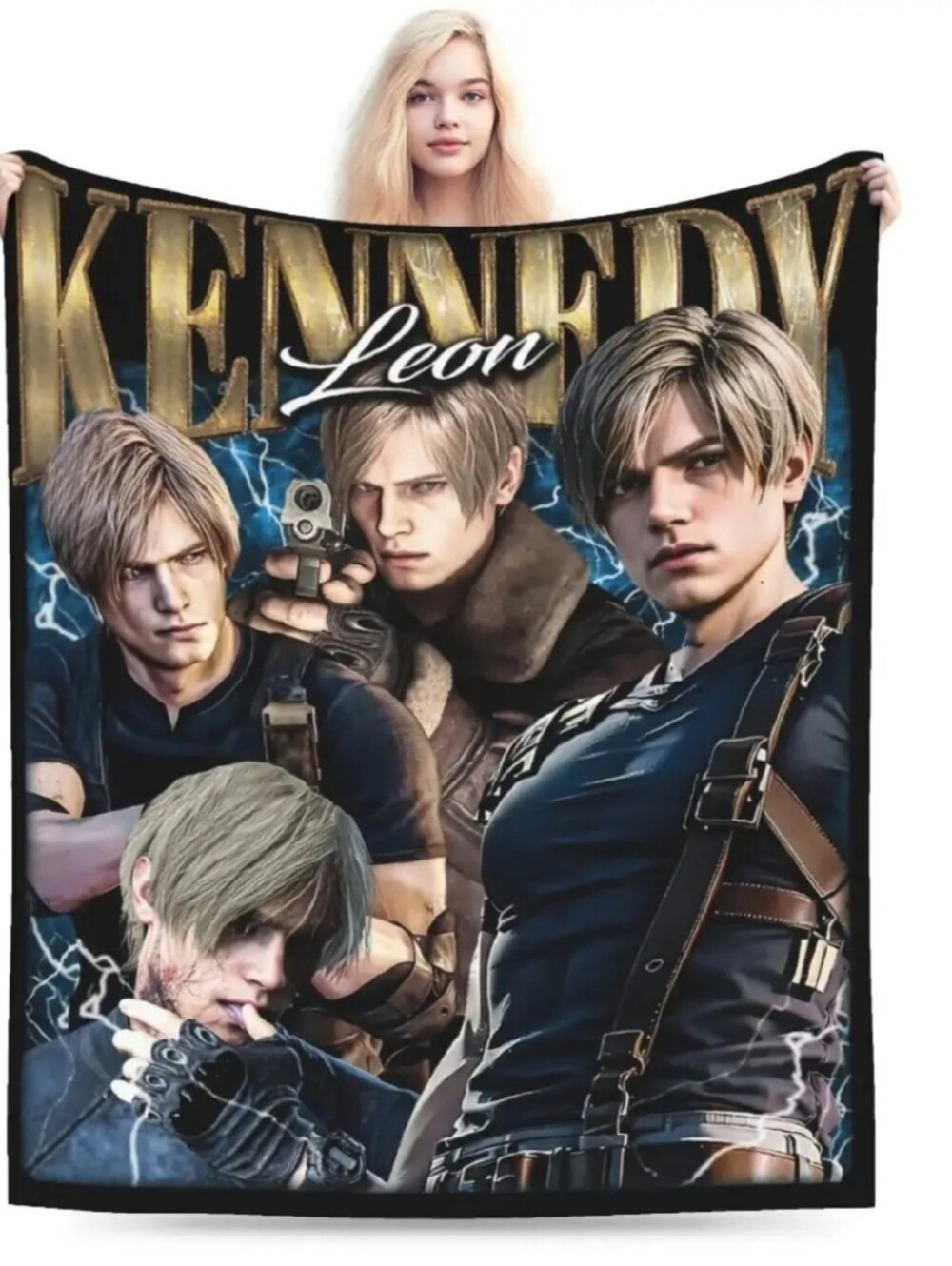 Leon S. Kennedy from the Resident Evil series 50x60 Throw Blanket